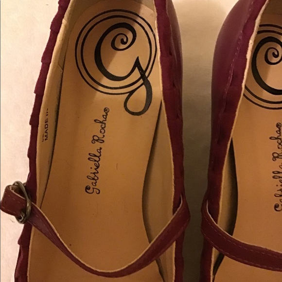 Gabriella Rocha Red Leather Mary Janes - Picture 2 of 7